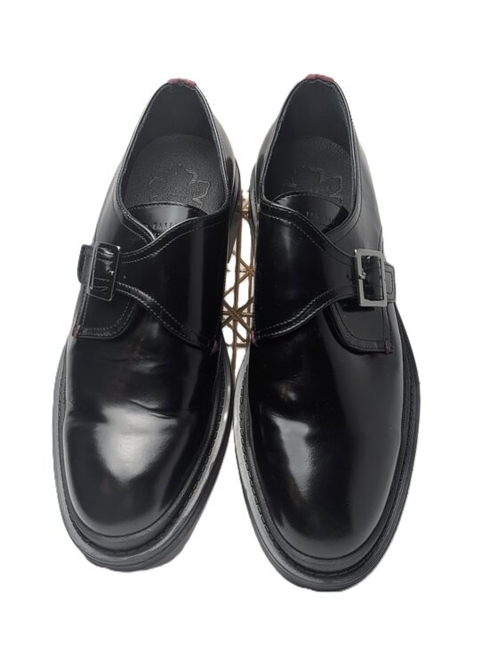 Ted Baker London Elvan Black Leather Crossover Strap Dress Shoes Men\'s 12 NWOB main image 10